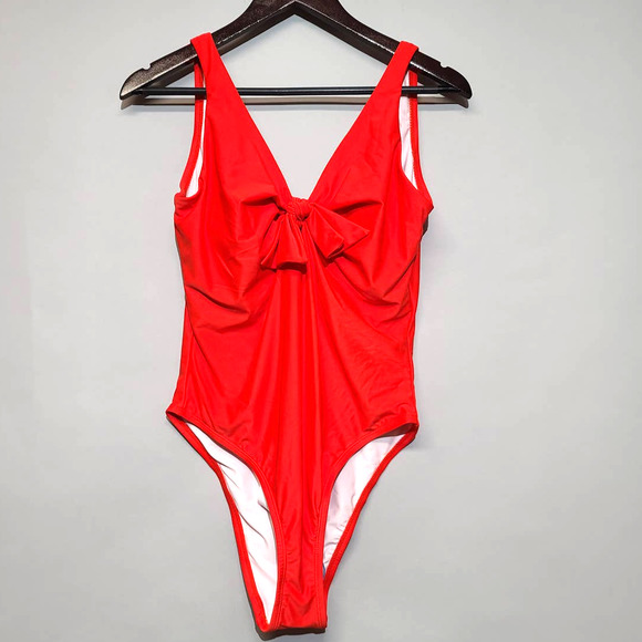 Eloquii Other - Eloquii Front Tie High Leg One Piece NWT